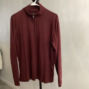 Banana Republic Burgundy Luxury Touch Performance Pullover, Men’s Size Medium
